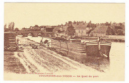 89 - B20369CPA - COULANGES SUR YONNE - Chargement Du Bois -  Le Quai Du Port - Parfait état - YONNE - Coulanges Sur Yonne