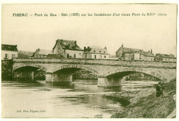 46 - B18641CPA - FIGEAC - Pont Du Gua - Très Bon état - LOT - Figeac