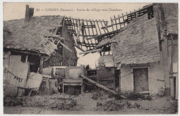 80 - B17901CPA - LIHONS - Sortie Du Village Vers Chaulnes - Très Bon état - SOMME - Hornoy Le Bourg