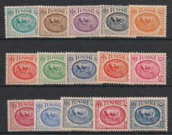 TUNISIE - 1950-53 - N°YT. 337A à 345B - Série Complète - Neuf Luxe** / MNH / Postfrisch - Unused Stamps