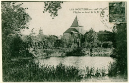 85 - B15753CPA - LES MOUTIERS SUR LAY - Eglise Au Bord De La Riviere - Bon état - VENDEE - Other & Unclassified