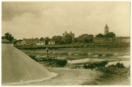 85 - B15718CPA - ILE DE NOIRMOUTIER - Le Chateau Et Eglise Vus Des Marais Salants - Parfait état - VENDEE - Ile De Noirmoutier