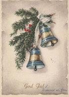 Buon Anno Natale BELL Vintage Cartolina CPSM #PAT542.IT - New Year