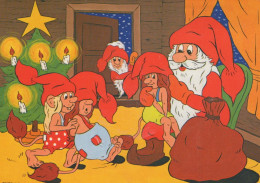 Buon Anno Natale GNOME Vintage Cartolina CPSM #PAT294.IT - New Year