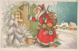 BABBO NATALE Natale Vintage Cartolina CPSMPF #PAJ493.IT - Santa Claus