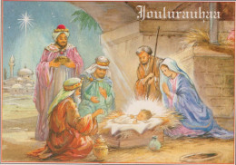 Jungfrau Maria Madonna Jesuskind Weihnachten Religion Vintage Ansichtskarte Postkarte CPSM #PBP710.DE - Maagd Maria En Madonnas