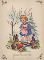 OSTERN KINDER Vintage Ansichtskarte Postkarte CPSM #PBO258.DE - Easter