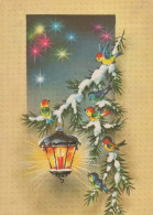 Neujahr Weihnachten KERZE Vintage Ansichtskarte Postkarte CPSM #PAV969.DE - Año Nuevo