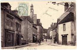 3 - B33684CPA - SOUVIGNY - Rue De La Place - Carte Pionniere - Très Bon état - ALLIER - Autres & Non Classés