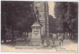 41 - B33394CPA - VENDOME - Statue De Rochambeau, Place Saint Martin - Bon état - LOIR-ET-CHER - Vendome