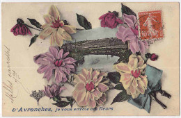 50 - B32818CPA - AVRANCHES - Je Vous Envoie Ces Fleurs - Très Bon état - MANCHE - Avranches