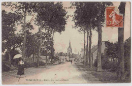 72 - B32087CPA - PARCE - Entree Par La Route De Sable - Très Bon état - SARTHE - Autres & Non Classés