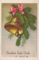 Buon Anno Natale BELL Vintage Cartolina CPSMPF #PKD693.IT - New Year