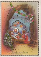 ANGELO Natale Vintage Cartolina CPSM #PBP576.IT - Engelen