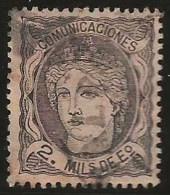 Espagne      .  Y&T   .   103       .   1870     .     O   .     Oblitéré - Oblitérés