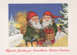 Buon Anno Natale GNOME Vintage Cartolina CPSM #PBL796.IT - Nouvel An