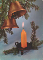 Buon Anno Natale CANDELA Vintage Cartolina CPSM #PBA201.IT - Nouvel An