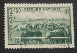 FRANCE YT 469 OBLITERE "SECOURS NATIONAL" ANNEE 1940 COTE 3,00 - Used Stamps