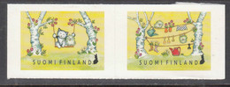 2022 Finland Joy Of Spring Cats Owl  Complete Set Of 2 MNH @ BELOW FACE VALUE - Neufs