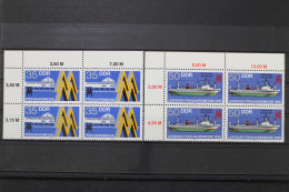 DDR, MiNr. 3003-3004, Viererblock, Ecke Links Oben, Postfrisch - Autres & Non Classés