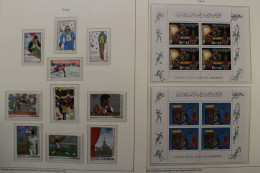 Olympische Spiele 1980, über 80 Vordruckblätter Mit Briefmarken - Collections (with Albums)