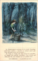 Carte  -    Enfants   , Poulbot  , Le Frémissement Nocturne De La Forêt L 'envelopait Toute Entière         AQ1138a - Scènes & Paysages
