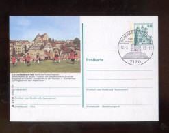 "BUNDESREPUBLIK DEUTSCHLAND" 1979, Bildpostkarte Mit Bild "SCHWAEBISCH HALL" Und Bildgleichem Stempel (L2236) - Illustrated Postcards - Used