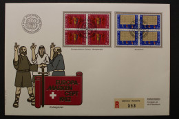 Schweiz, MiNr. 1221-1222 Viererblöcke, FDC - FDC