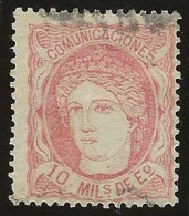 Espagne      .  Y&T   .   105       .   1870     .     O   .     Oblitéré - Used Stamps