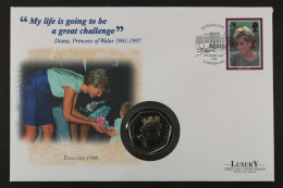 Großbritannien, Diana Challenge, England, Numisbrief - Other & Unclassified