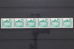 DDR, MiNr. 3346 R, 6er Streifen, ZN 755 + 0760 - Unused Stamps