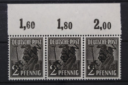 Berlin, MiNr. 1, Dreierstreifen, Oberrand Ndgz, Postfrisch - Sonstige & Ohne Zuordnung