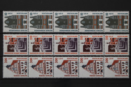 Deutschland (BRD), MiNr. 2139-2141 R Fünferstreifen Mit ZN, Postfrisch - Roulettes