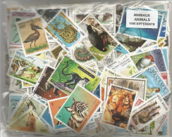 Lot 1000 Timbres D'Animaux - Other & Unclassified