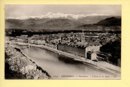 38. GRENOBLE – Panorama / L’Isère Et Les Alpes (voir Scan Recto/verso) - Grenoble