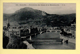 38. GRENOBLE – Panorama Des Quais Et Le Moucherotte (voir Scan Recto/verso) - Grenoble