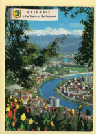 38. GRENOBLE – L'Isère à L'Ile Verte Et La Chaîne De Belledonne – Blason (voir Scan Recto/verso) - Grenoble