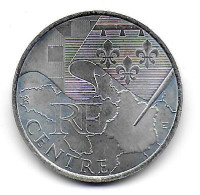 (Monnaies). France 10 Euros Des Regions Argent Ag Centre 2010 - France