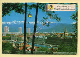 38. GRENOBLE - Quai De L'Isère - Téléphérique De La Bastille Et Chaîne De Belledonne – Blason - Grenoble