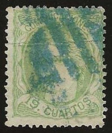 Espagne      .  Y&T   .   114  (2 Scans)       .   1870     .     O   .     Oblitéré - Used Stamps