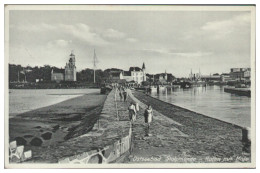 V6348/ Stolpmünde Hafen Mit Mole Pommern AK 1938 - Pommern