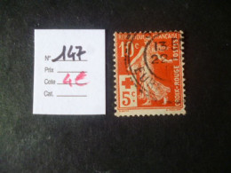 Timbre France Oblitéré N° 147 1914 - Used Stamps