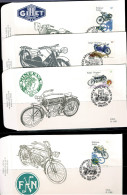 1995 2615 2616 2617 & 1618 FDC's (Peer) : " MOTOS " - 1991-2000