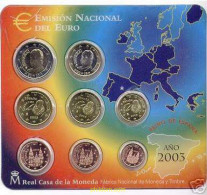 125 ESPAÑA 2003 CARTERA OFICIAL 2003 - 10 Centesimi