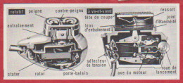 Éclaté D'un Rasoir électrique. Larousse 1960. - Historical Documents