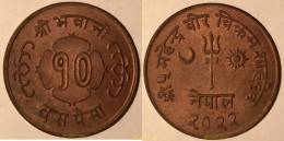 1728 NEPAL 1965 10 PIASA NEPAL 1965 VS 2022 - Nepal