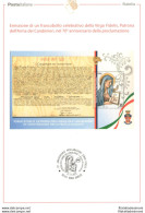 2019 ITALIA , Bollettino Postale Comprensivo Di Foglietto, Virgo Fidelis "Patron - Autres & Non Classés