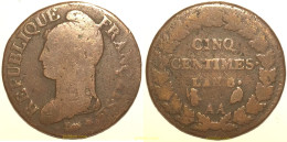 1761 FRANCIA 1799 CINQ CENTIMES DUPRE L AN 8. AA - Other & Unclassified