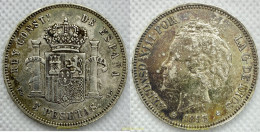 2349 ESPAÑA 1893 5 PESETAS ALFONSO XIII 1893 18-93 PG L - Verzamelingen