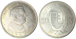 1901 ESLOVENIA 1944 SLOVENSKA 50 KS 1939 - 1944 - Slovénie